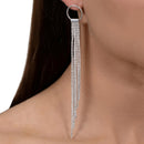 Fashion Temperament Hollow-out Geometric Circle Chain Tassels Long Section
