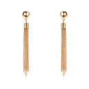 Simple Fashion Long Chain Tassel Drop Earrings Party Super Long Dangle Earr G8A9