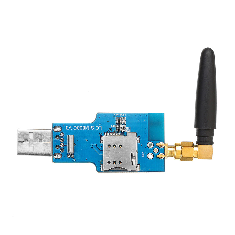 LC-GSM-SIM800C-2 USB to GSM Serial Port GPRS SIM800C Module with bluetooth Computer Control