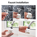 360 Rotary Faucet Booster Kitchen Filter Water Saving Device