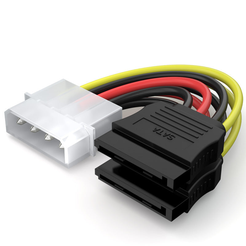 SAMZHE SATA Power Cable SATA 1 for 2 Splitter 4 PIN IDE 0.2m Cable for Hard Disk SSD Computer Connection