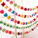 Colorful Paper Pulled Navidad Decoration Flower Wedding Backdrops Party Bab Q5B2