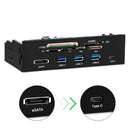 5.25" Color Display Drive Bay PC Computer CPU Cooling LCD Front Panel Temperature Controller Fan Speed Control for Desktop