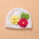Kingdom Infant Toddler Girl Baby Handmade Knit Crochet flowers Hat Z1U9