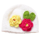Kingdom Infant Toddler Girl Baby Handmade Knit Crochet flowers Hat Z1U9