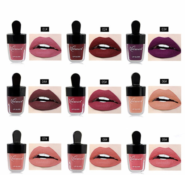 Niceface Waterproof Matte Liquid Lipstick Lips Tattoo Tints Makeup Sheer Mo L6K5