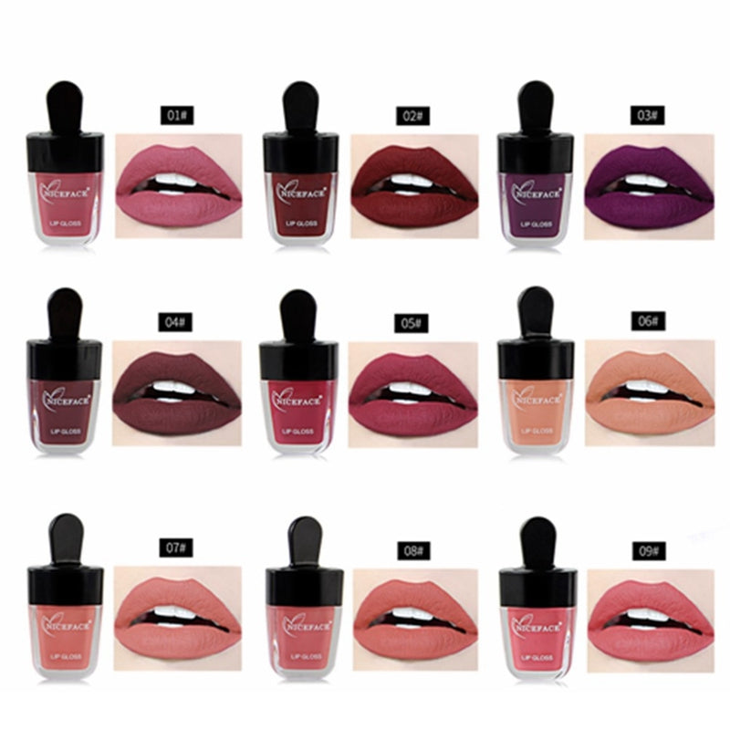 Niceface Waterproof Matte Liquid Lipstick Lips Tattoo Tints Makeup Sheer Mo L6K5