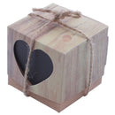 25pcs Candy Boxes Love Rustic Kraft Bonbonniere With Burlap Jute Shabby Chi V1D5