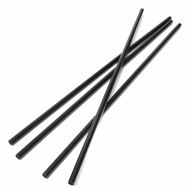 3K 8mm x 10mm x 500mm Roll Wrapped Carbon Fiber Tube Boom for Multicopter