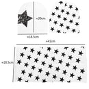 Kids Boys Girls 3Pcs Set Stars Prints O-Ring Scarf Neckerchief+Cute Beanies J6Q7