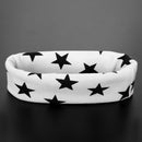 Kids Boys Girls 3Pcs Set Stars Prints O-Ring Scarf Neckerchief+Cute Beanies