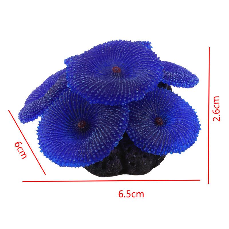 Artificial Aquarium Fish Tank Decoration Coral Sea Plant Ornament Silicone  N8F1