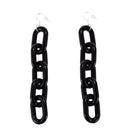 Funny 5 Loops Acrylic Chain Long Earrings Fashion Drop Earrings for Women G W4W8