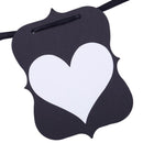 Wedding Pennant Necklace, Photo Prop Wedding Decoration, Cardboard, Black,