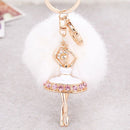 Fashionable Creative Diamond Crystal Rhinestone Keychain Bag Charm Pendent  S4P4