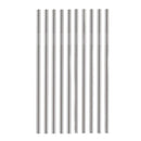 Set of 10 Stainless Steel Straws,Straight Reusable Drinking Straws 10.5 inc Z6T3