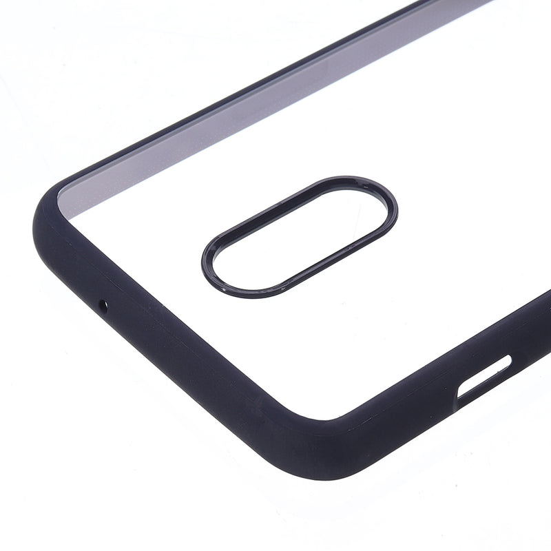 IPAKY Armor Transparent Shockproof PC+Soft TPU Edge Shell Protective Case for Oneplus 7