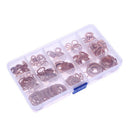 150 x Assorted Solid Copper Crush Washers Seal Flat Ring Fuel Hydraulic Fit
