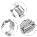 60PCS Adjustable Hose Clamps Worm Gear Stainless Steel Clamp Assortment Lot