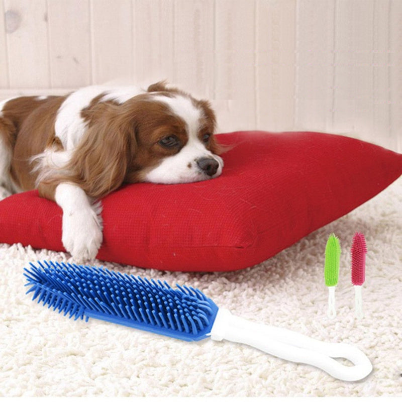 Pet Groom Hair Remover Comb Clothes Carpet Fur Shedding Brush