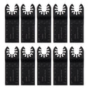 Drillpro 10PCS Multi Tool Oscillating Saw Blade Quick Release Saw Blades Kit for Metal Wood Plastic Cutting Oscillating Tools for Fein Multi Dremel