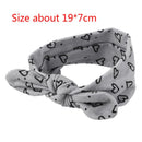 Hairband,Baby Rabbit Ears Elastic Heart Bowknot Headband V9A4