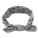 Hairband,Baby Rabbit Ears Elastic Heart Bowknot Headband V9A4