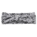 Hairband,Baby Rabbit Ears Elastic Heart Bowknot Headband V9A4
