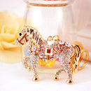 Crystal Horse Keychain Key Chain Ring Pony Rhinestone Keyring Bag Fashion V5N1