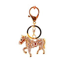 Crystal Horse Keychain Key Chain Ring Pony Rhinestone Keyring Bag Fashion V5N1