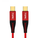 TOPK 60W PD USB C to Type C Quick Charging Data Cable For Xiaomi Mi9 HUAWEI MAte30 Pro 5G Pocophone MacBook
