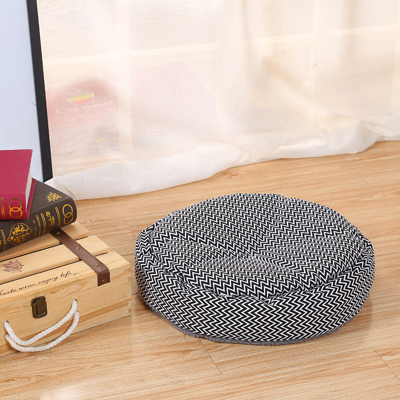 Cushion warm couch bed for pet puppy dog cat in winter-Grey S V5X4