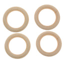 Pack of 10 5.5cm Wood Loop Ring Wood Material for DIY Jewelry Findings Key  A3A3