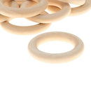 Pack of 10 5.5cm Wood Loop Ring Wood Material for DIY Jewelry Findings Key  A3A3