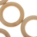Pack of 10 5.5cm Wood Loop Ring Wood Material for DIY Jewelry Findings Key  A3A3