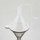 New Mini plastic travel funnels for small samples, 10 pcs E5G8