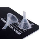 New Mini plastic travel funnels for small samples, 10 pcs E5G8