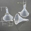 New Mini plastic travel funnels for small samples, 10 pcs E5G8