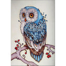 DIY 5D Full Drill Diamond Painting, Rhinestone Pasted Cross Stitch Blue Owl