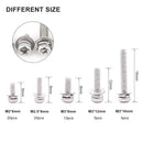 160 pcs M2 M2.5 M3 M4 M5 304 Stainless Steel Pan Head Screws Nuts Assortmen D7H5