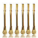 6 Pieces Smooth Stainless Steel Yerba Mate Tea Bombilla Straws Filtered Spo A4J6