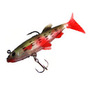 5Pcs Soft Bait Lead Head Fish Lures Bass Fishing Tackle Sharp Hook T Tail K8Z2