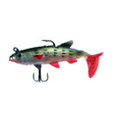 5Pcs Soft Bait Lead Head Fish Lures Bass Fishing Tackle Sharp Hook T Tail K8Z2