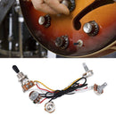 Electric Guitar Wiring Harness Kit 3 Way Toggle Switch 2 Volume 1 Tone 500K