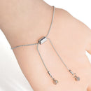 Elegant Women's Bracelet Long Stripes Rhinestone Chain Adjustable Jewelry R T1X9