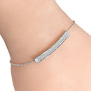 Elegant Women's Bracelet Long Stripes Rhinestone Chain Adjustable Jewelry R T1X9