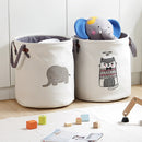 Pattern Laundry Hamper Cotton Rope Woven Handbag Canvas Laundry Basket Storage Bag Baby Toys Bin