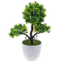 Mini  pine - Artificial topiary mini tree with melamine pot for deco U5T6
