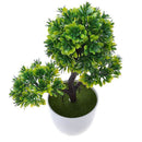 Mini  pine - Artificial topiary mini tree with melamine pot for deco U5T6