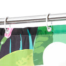 3 PCS Bathroom Carpet Set Toilet Cover Shower Curtain Sets Polyester Fabric